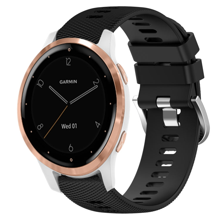 For Garminmove3S 18mm Solid Color Silicone Watch Band