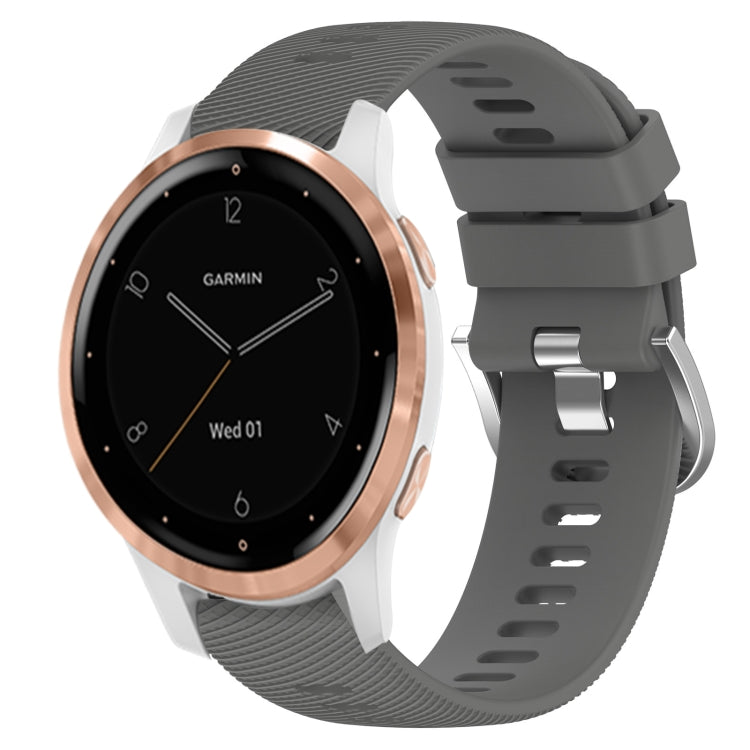 For Garminmove3S 18mm Solid Color Silicone Watch Band