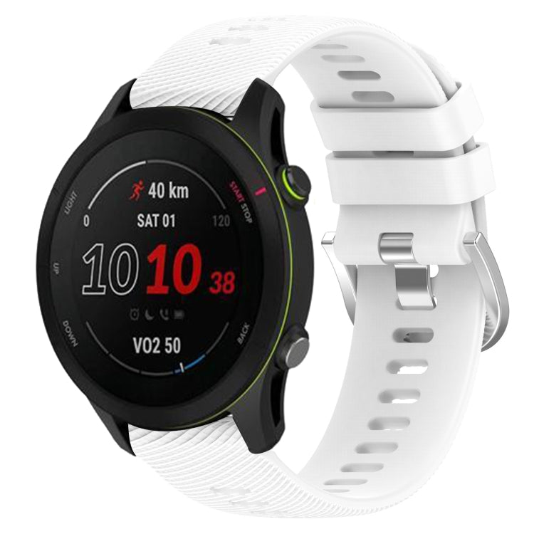 For GarminActive S 18mm Solid Color Silicone Watch Band