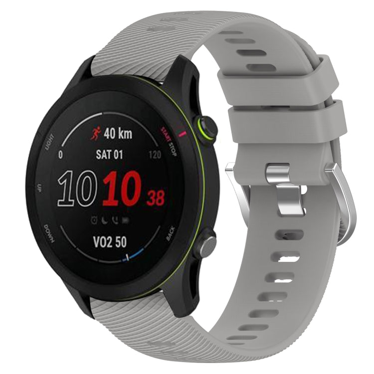 For GarminActive S 18mm Solid Color Silicone Watch Band
