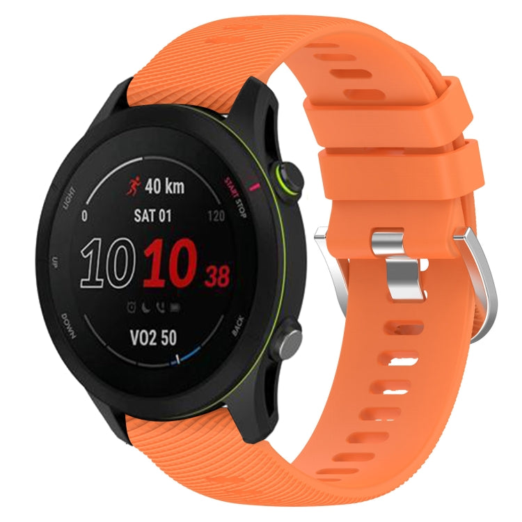 For GarminActive S 18mm Solid Color Silicone Watch Band
