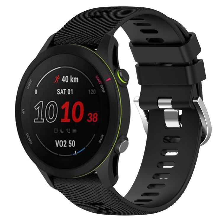 For GarminActive S 18mm Solid Color Silicone Watch Band