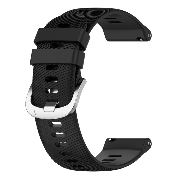 For GarminActive S 18mm Solid Color Silicone Watch Band
