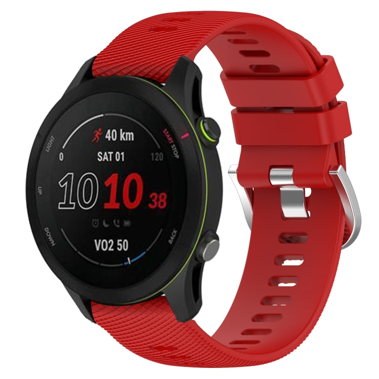 For GarminActive S 18mm Solid Color Silicone Watch Band