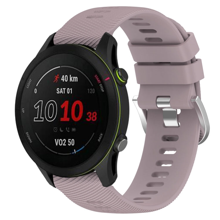 For GarminActive S 18mm Solid Color Silicone Watch Band