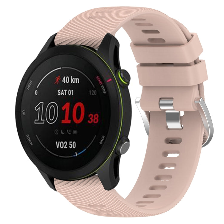 For GarminActive S 18mm Solid Color Silicone Watch Band