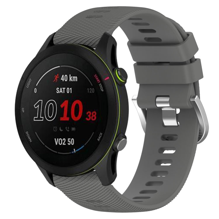 For GarminActive S 18mm Solid Color Silicone Watch Band