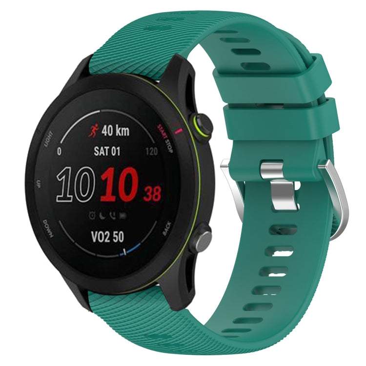 For GarminActive S 18mm Solid Color Silicone Watch Band