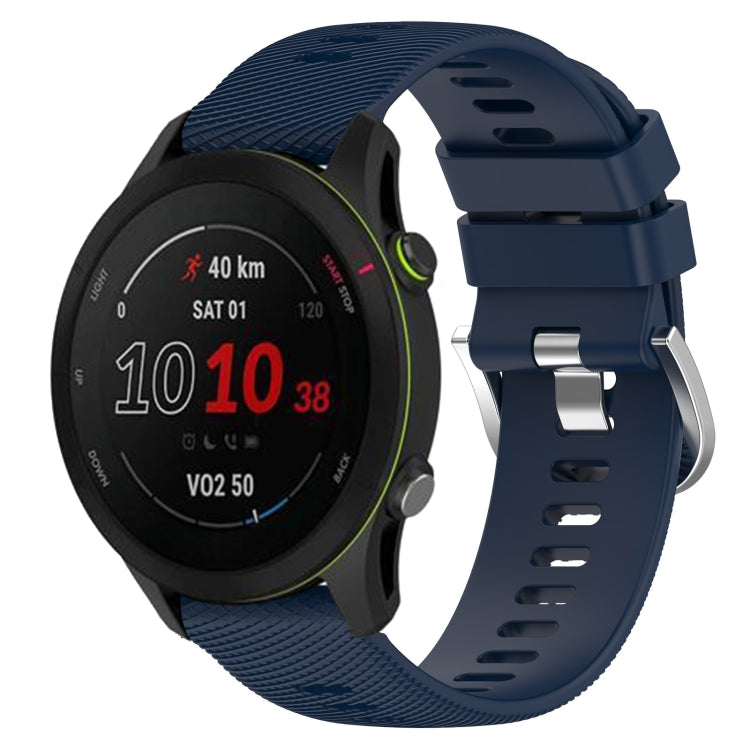 For GarminActive S 18mm Solid Color Silicone Watch Band