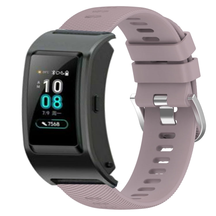 For Huawei Band B5 18mm Solid Color Silicone Watch Band