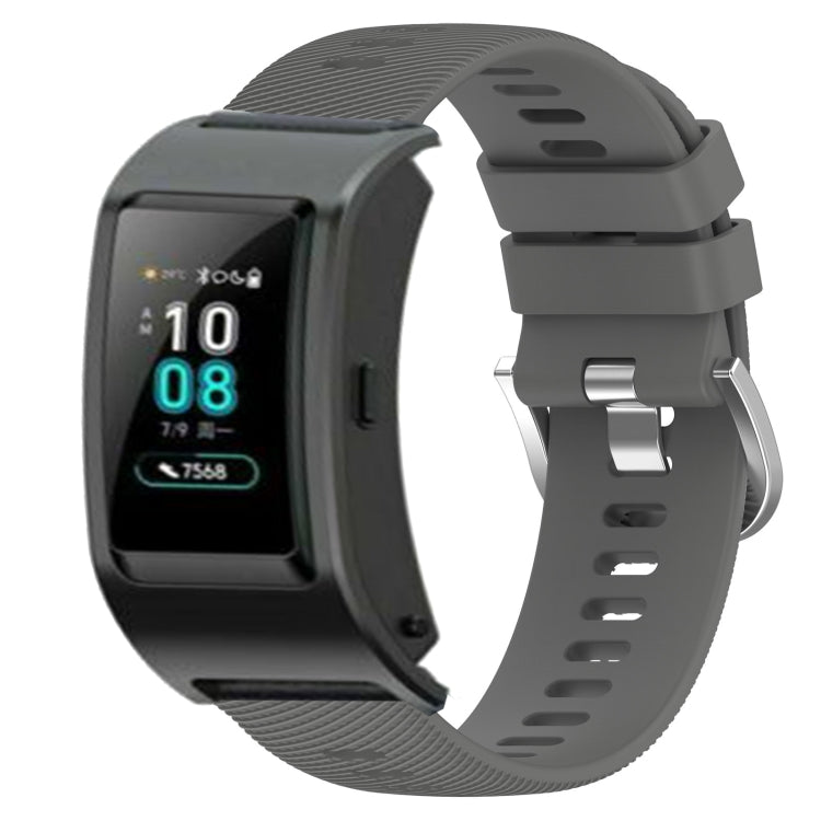 For Huawei Band B5 18mm Solid Color Silicone Watch Band