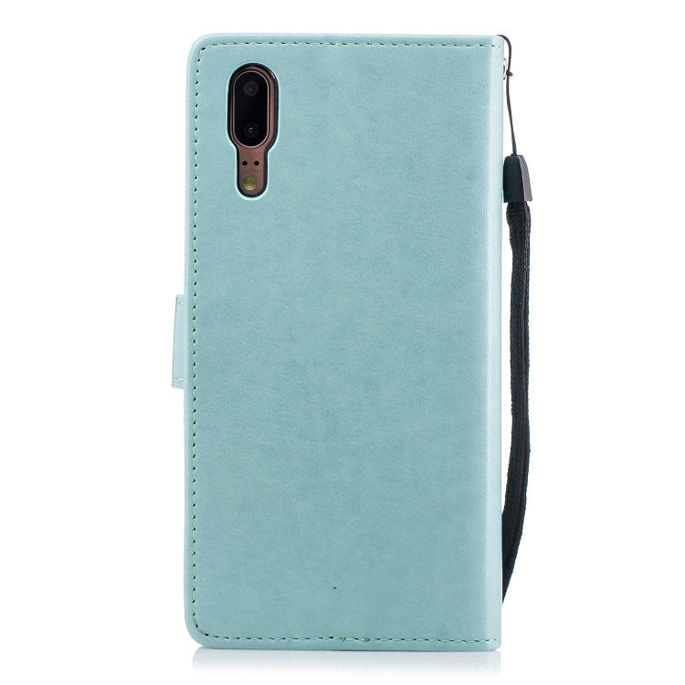 Plum Blossom Pattern Diamond Encrusted Leather Case for Huawei P20 ,with Holder & Card Slots