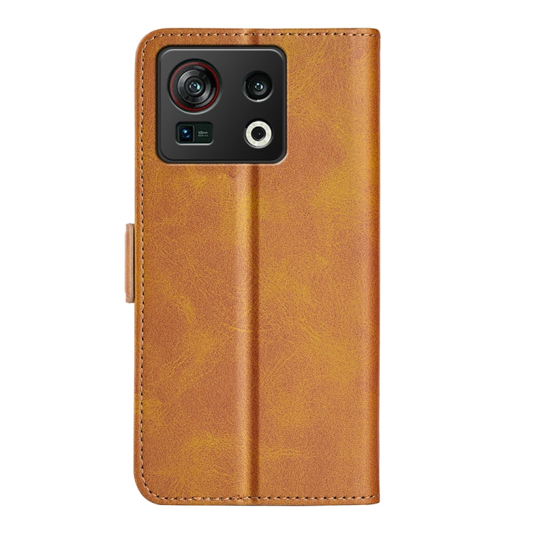 For ZTE nubia Z40S Pro Dual-side Magnetic Buckle Horizontal Flip Leather Phone Case