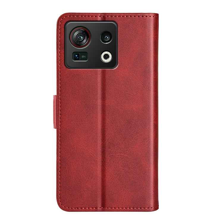 For ZTE nubia Z40S Pro Dual-side Magnetic Buckle Horizontal Flip Leather Phone Case