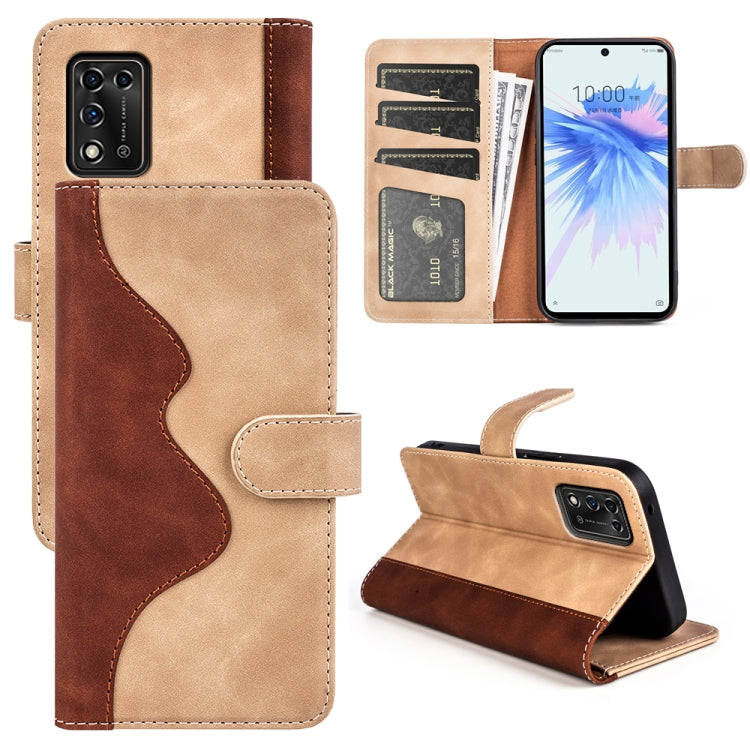 For ZTE Libero 5G II Stitching Horizontal Flip Leather Phone Case
