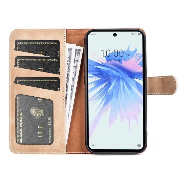 For ZTE Libero 5G II Stitching Horizontal Flip Leather Phone Case