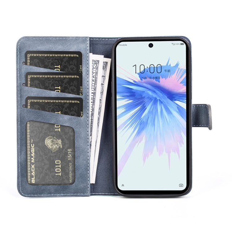 For ZTE Libero 5G II Stitching Horizontal Flip Leather Phone Case