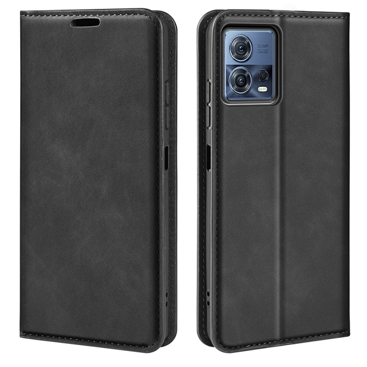 For Motorola Moto S30 Pro Retro-skin Magnetic Suction Leather Phone Case