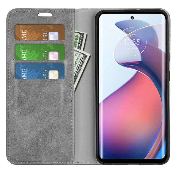 For Motorola Moto S30 Pro Retro-skin Magnetic Suction Leather Phone Case