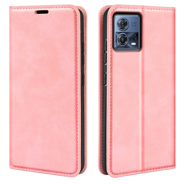 For Motorola Moto S30 Pro Retro-skin Magnetic Suction Leather Phone Case