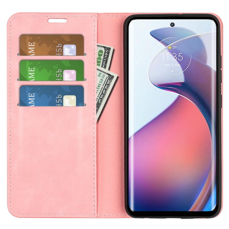 For Motorola Moto S30 Pro Retro-skin Magnetic Suction Leather Phone Case