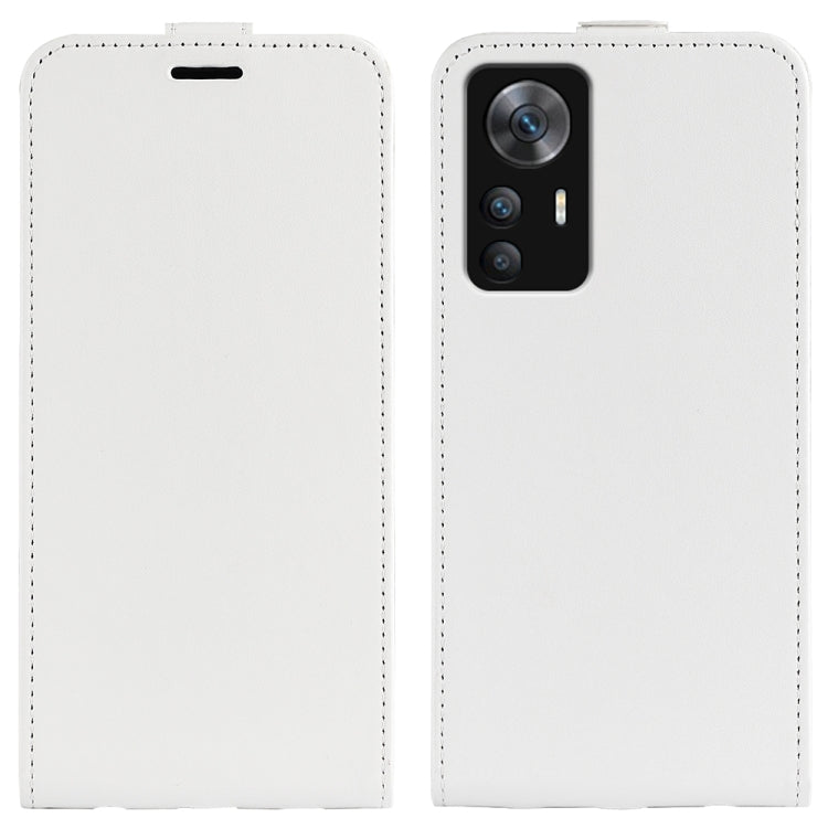 For Xiaomi 12T / 12T Pro / Redmi K50 Ultra R64 Texture Vertical Flip Leather Phone Case