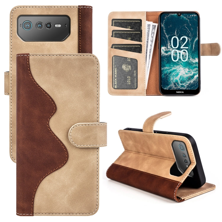 For Asus ROG Phone 6 Stitching Horizontal Flip Leather Phone Case