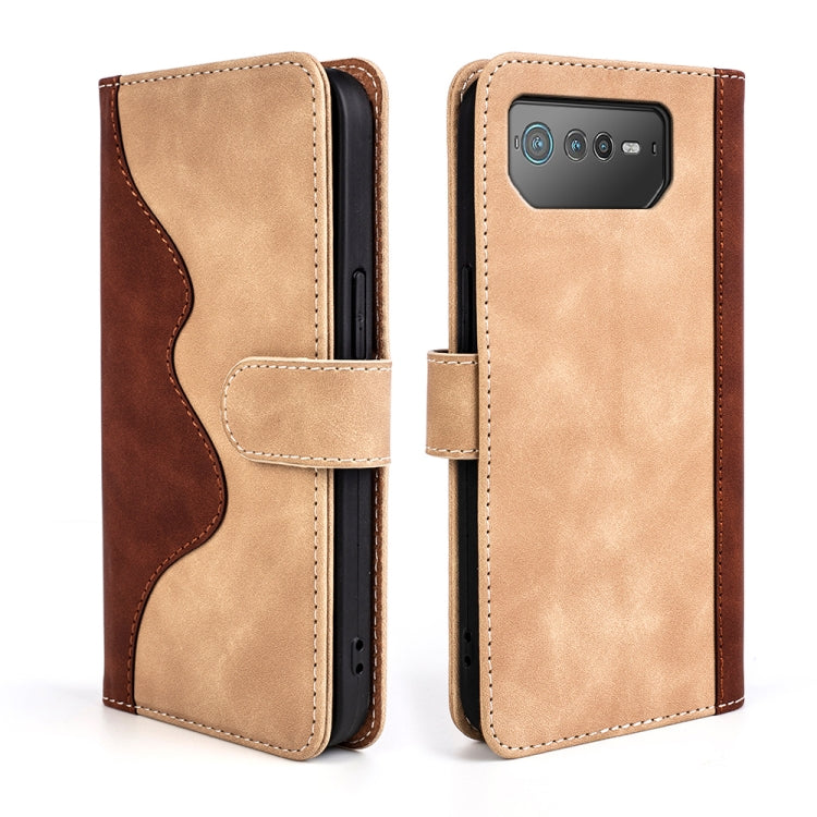 For Asus ROG Phone 6 Stitching Horizontal Flip Leather Phone Case