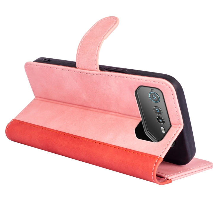 For Asus ROG Phone 6 Stitching Horizontal Flip Leather Phone Case