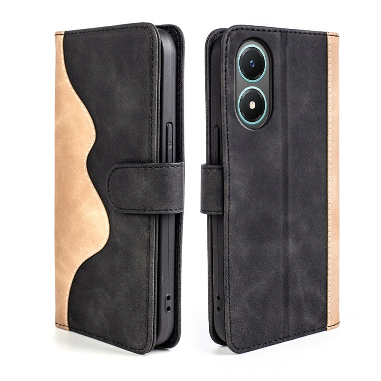 For vivo Y02s Stitching Horizontal Flip Leather Phone Case