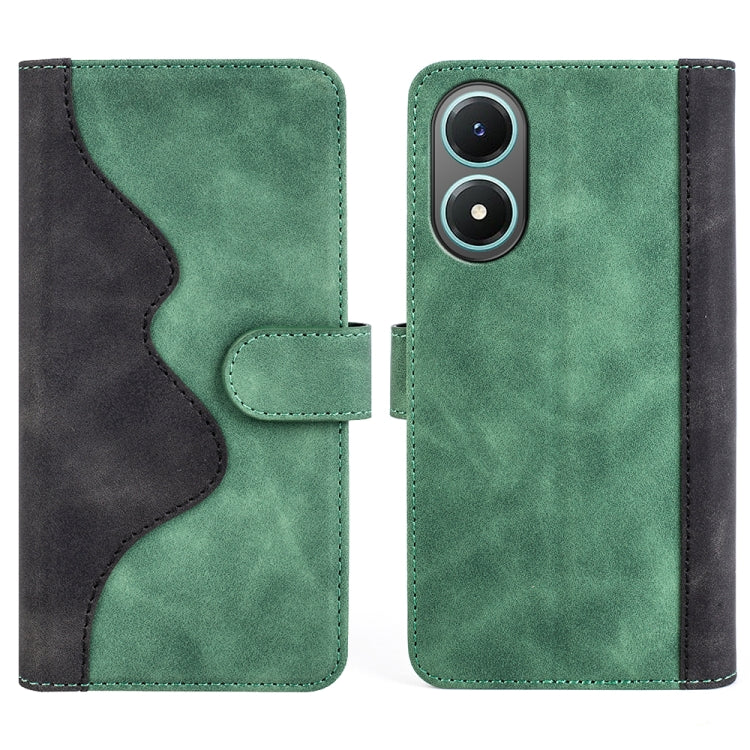 For vivo Y02s Stitching Horizontal Flip Leather Phone Case