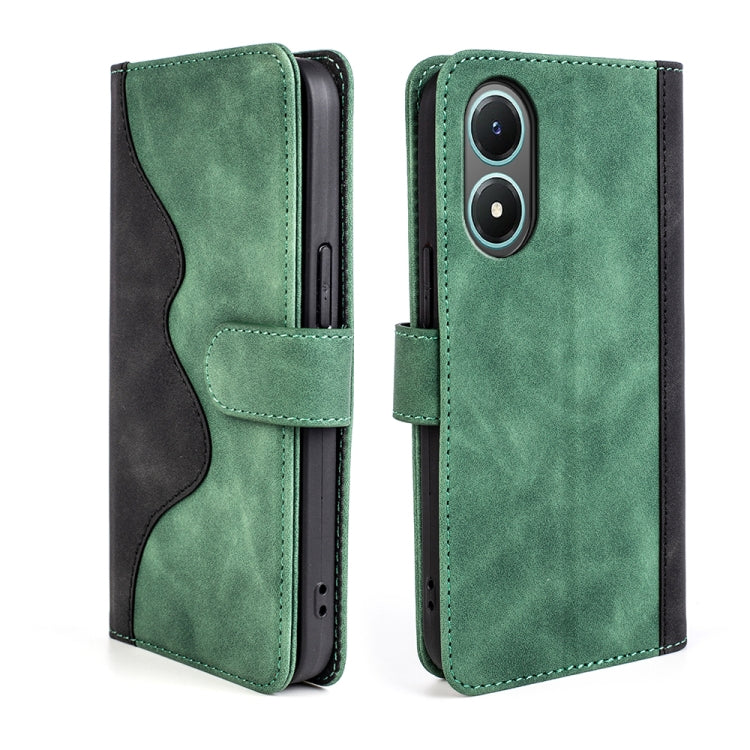 For vivo Y02s Stitching Horizontal Flip Leather Phone Case