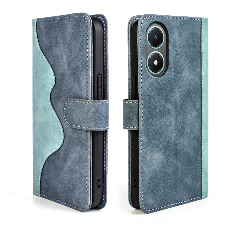 For vivo Y02s Stitching Horizontal Flip Leather Phone Case