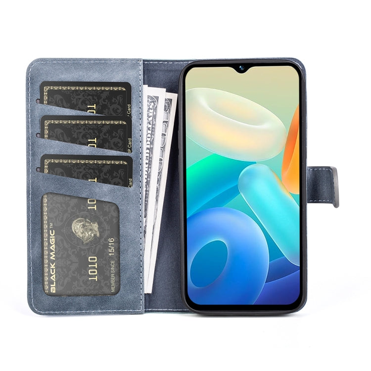 For vivo Y02s Stitching Horizontal Flip Leather Phone Case