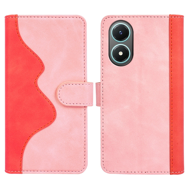 For vivo Y02s Stitching Horizontal Flip Leather Phone Case