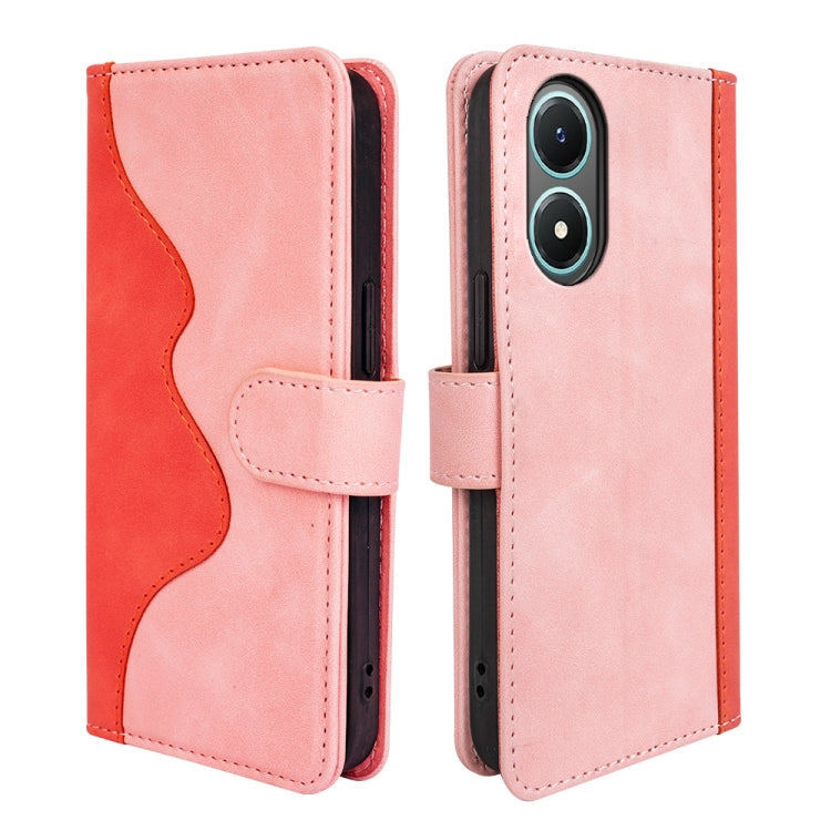 For vivo Y02s Stitching Horizontal Flip Leather Phone Case