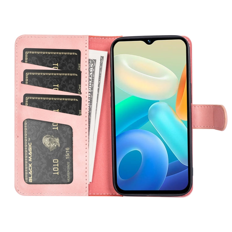 For vivo Y02s Stitching Horizontal Flip Leather Phone Case