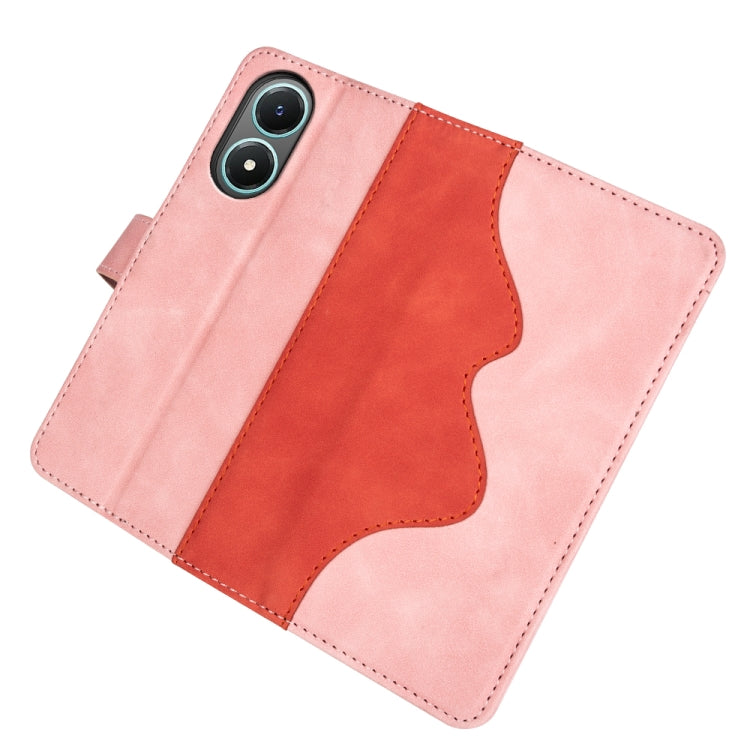 For vivo Y02s Stitching Horizontal Flip Leather Phone Case