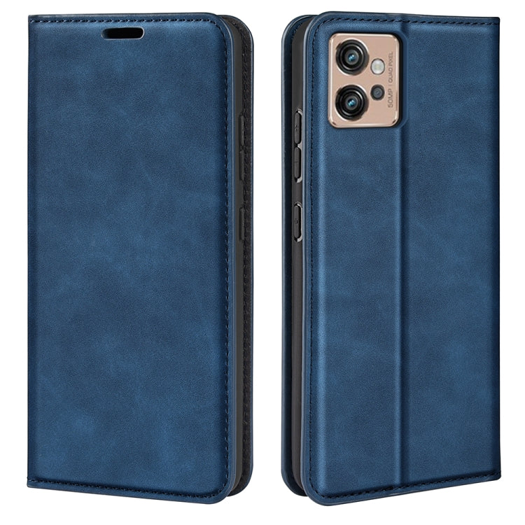 For Motorola Moto G32 Retro-skin Magnetic Suction Leather Phone Case