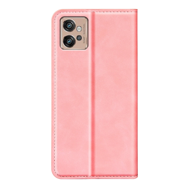 For Motorola Moto G32 Retro-skin Magnetic Suction Leather Phone Case