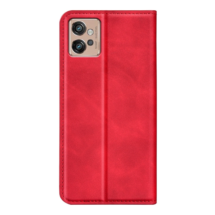 For Motorola Moto G32 Retro-skin Magnetic Suction Leather Phone Case