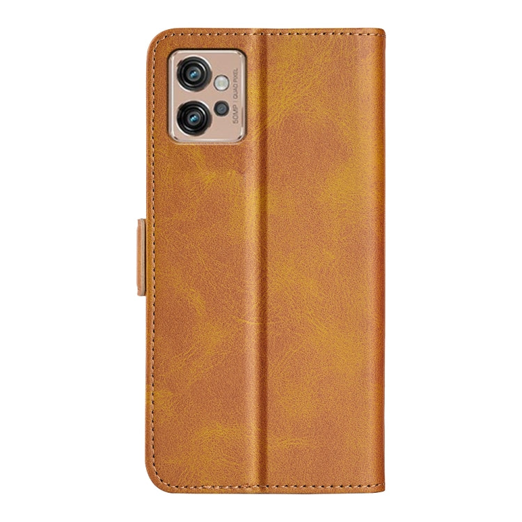 For Motorola Moto G32 Dual-side Magnetic Buckle Leather Phone Case