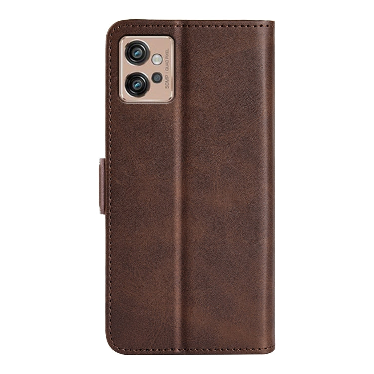 For Motorola Moto G32 Dual-side Magnetic Buckle Leather Phone Case