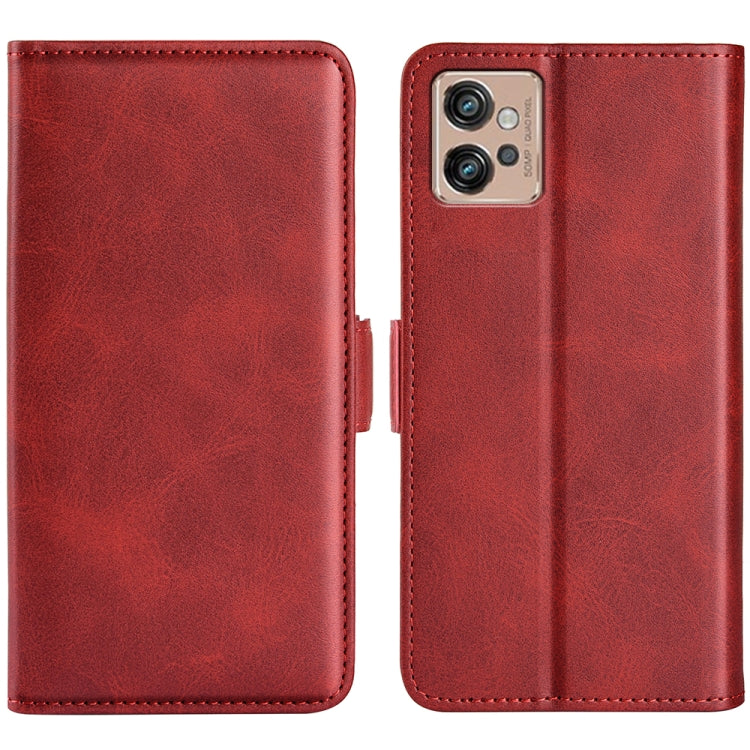 For Motorola Moto G32 Dual-side Magnetic Buckle Leather Phone Case