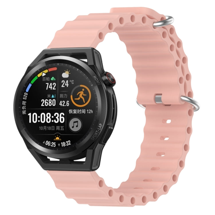 For Huawei Watch GT Runner 22mm Ocean Style Silicone Solid Color Watch Band