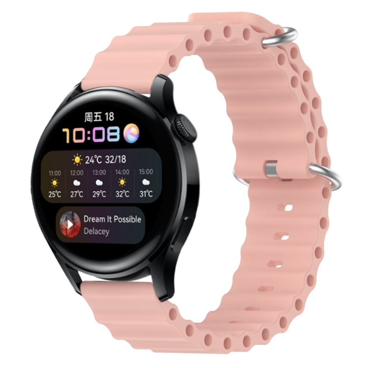 For Huawei Watch 3 22mm Ocean Style Silicone Solid Color Watch Band