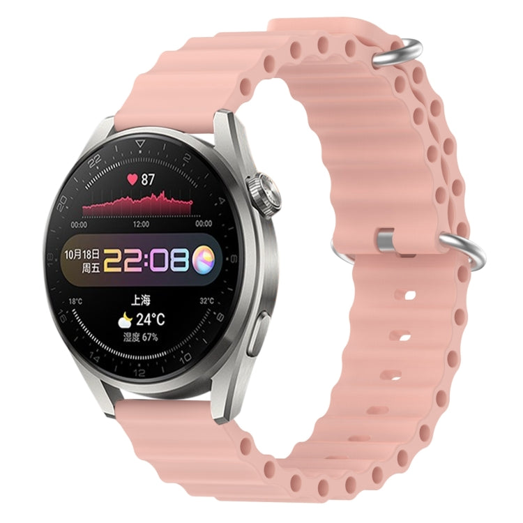 For Huawei Watch 3 Pro 22mm Ocean Style Silicone Solid Color Watch Band