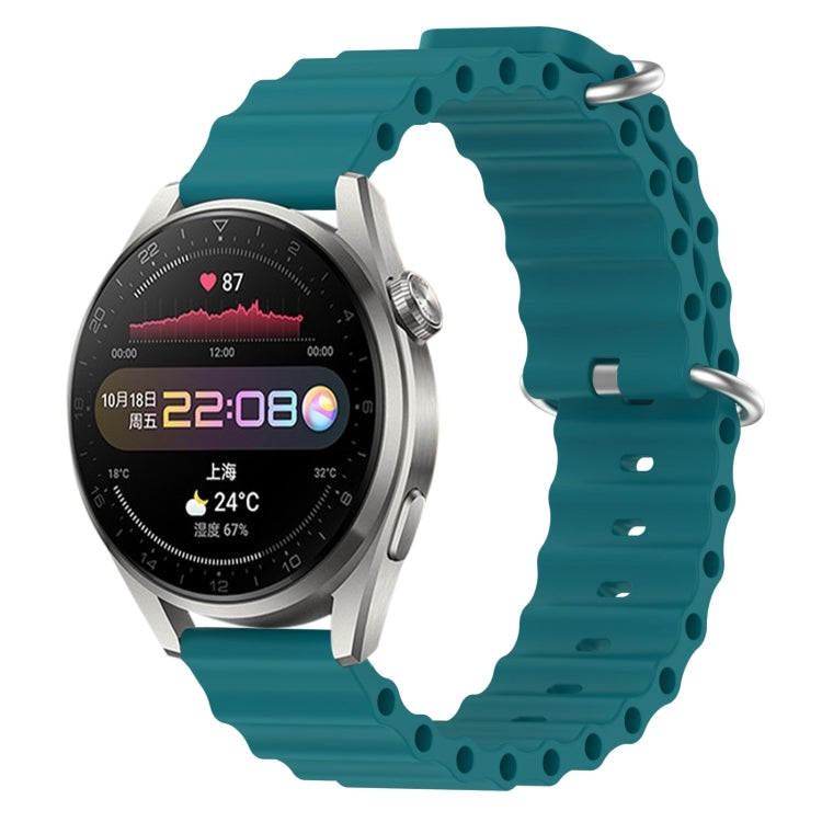 For Huawei Watch 3 Pro 22mm Ocean Style Silicone Solid Color Watch Band