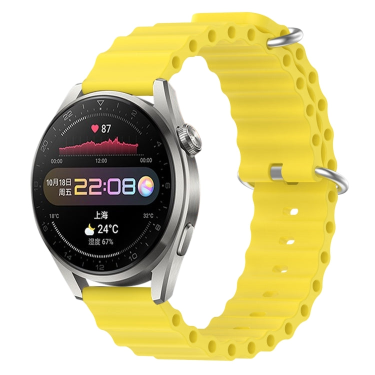 For Huawei Watch 3 Pro 22mm Ocean Style Silicone Solid Color Watch Band