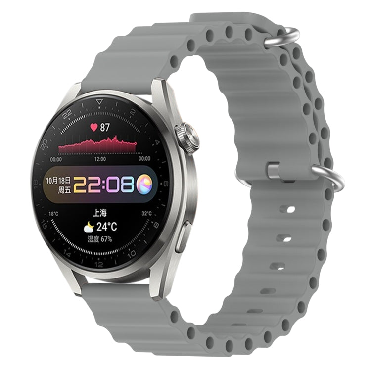 For Huawei Watch 3 Pro 22mm Ocean Style Silicone Solid Color Watch Band